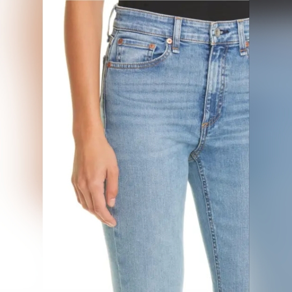 rag & bone NWT Nina High Rise Release Raw Skinny Jeans Montrose 24 Womens - Picture 7 of 16